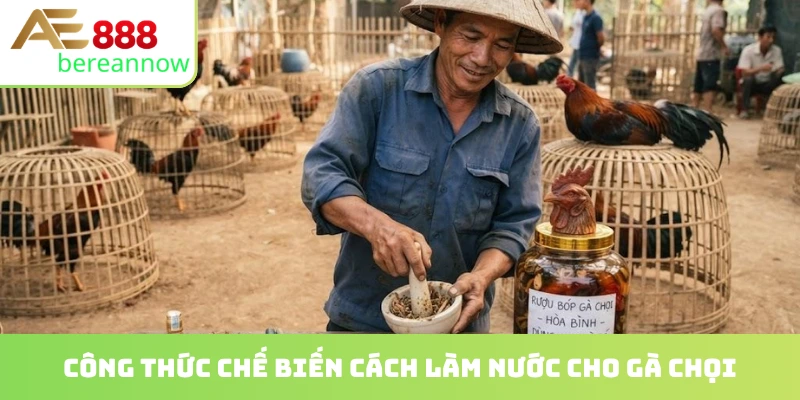 Công thức chế biến cách làm nước cho gà chọi